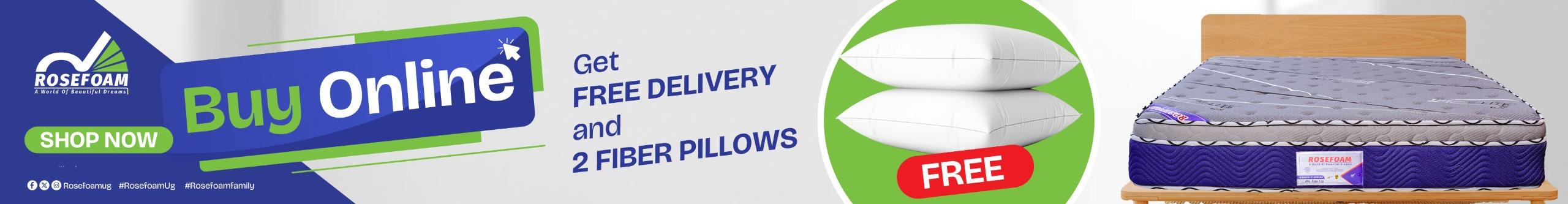 BUY ONLINE AND GET FREE DELIVERY WITH 2 FIBRE PILLOWS